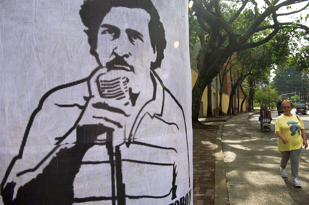 Un murales dedicato a Pablo Escobar (Getty Images)