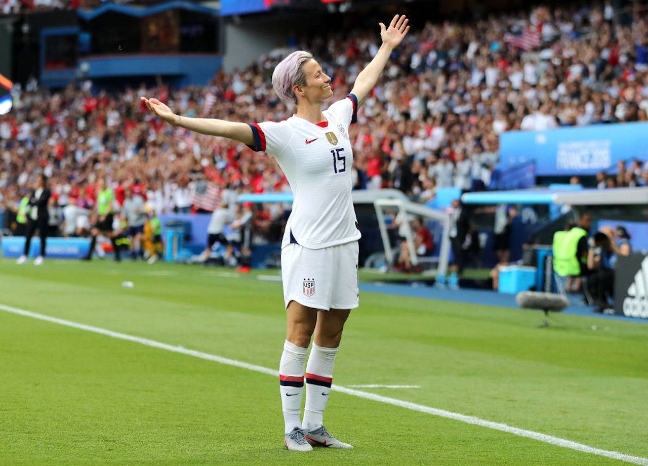 La calciatrice Megan Rapinoe