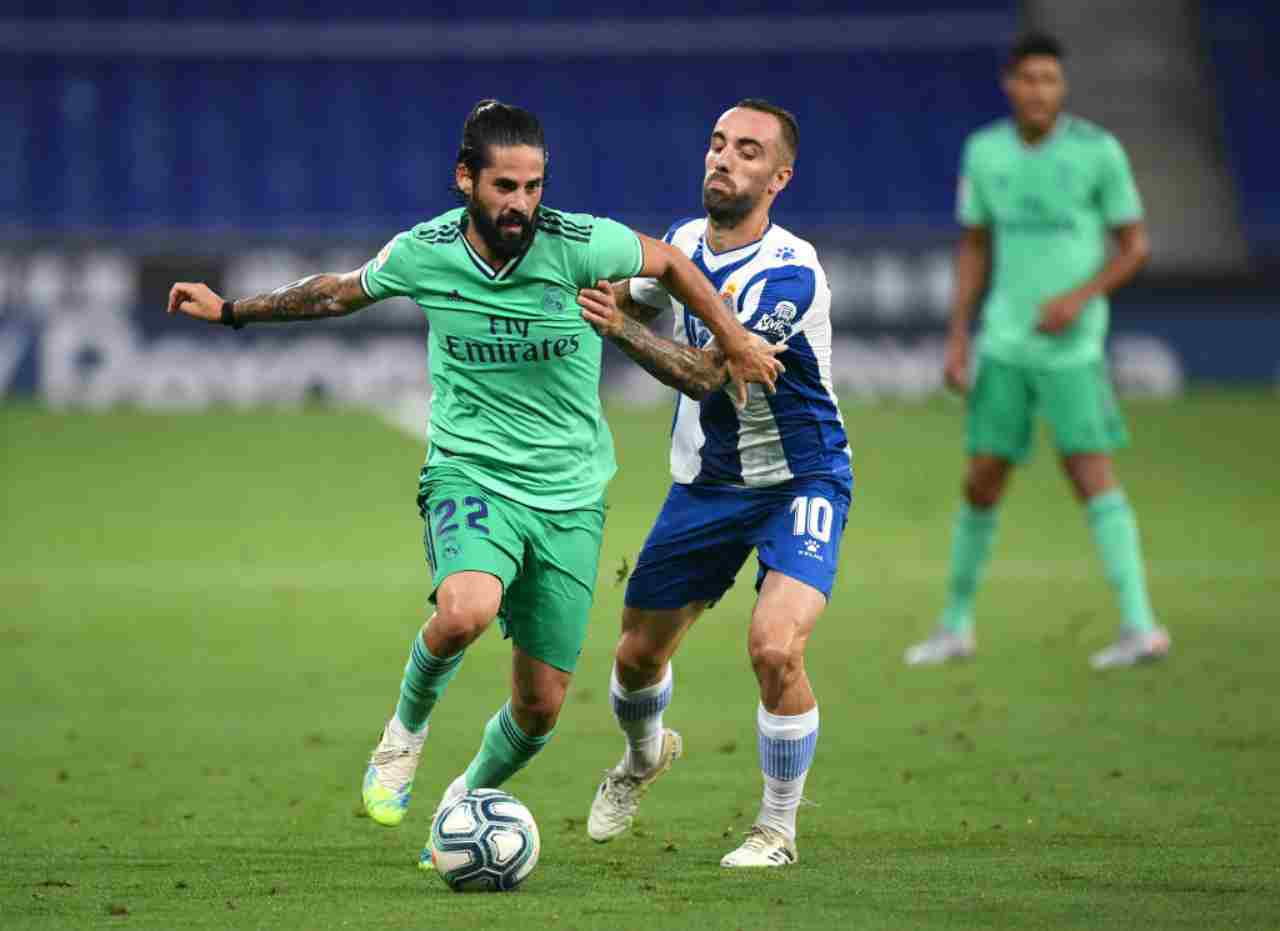 Liga, un fotogramma di Espanyol-real Madrid