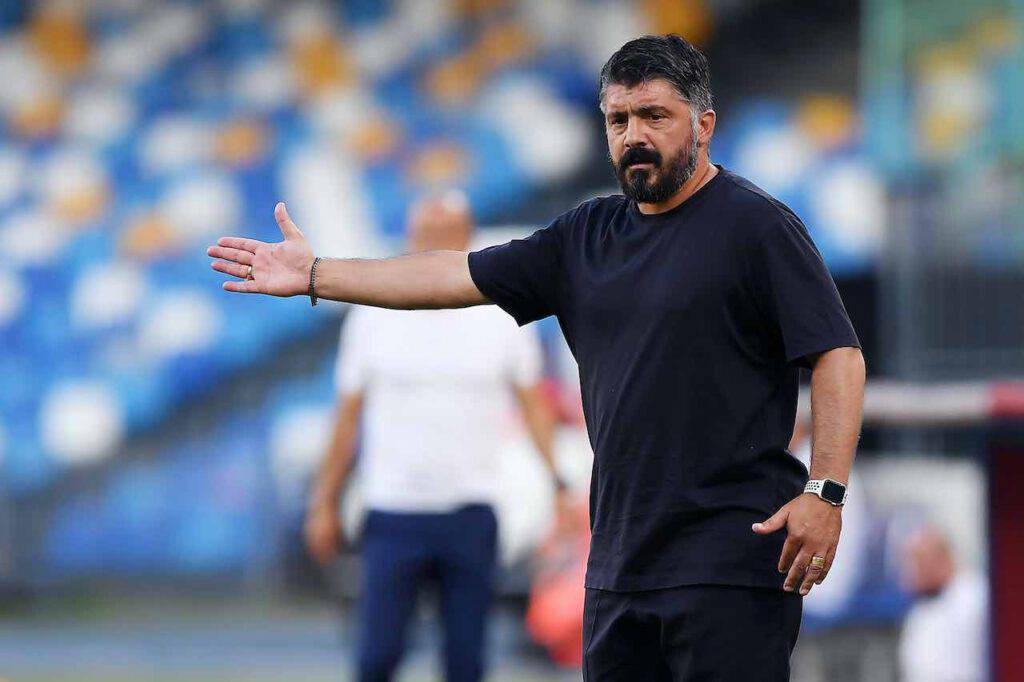 Gennaro Gattuso nel post-partita di Napoli-Roma (Getty Images)