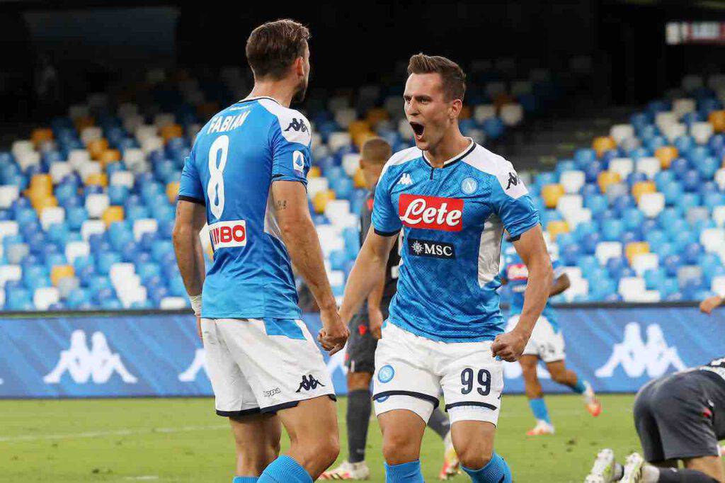 Milik, possibile scambio con Bernardeschi fra Juve e Napoli (Getty Images)