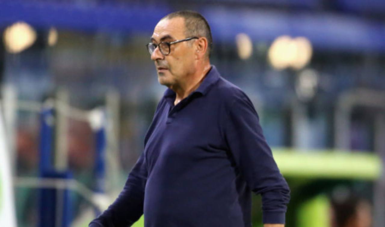 Sarri alla vigilia di Juventus-Roma (Getty Images)