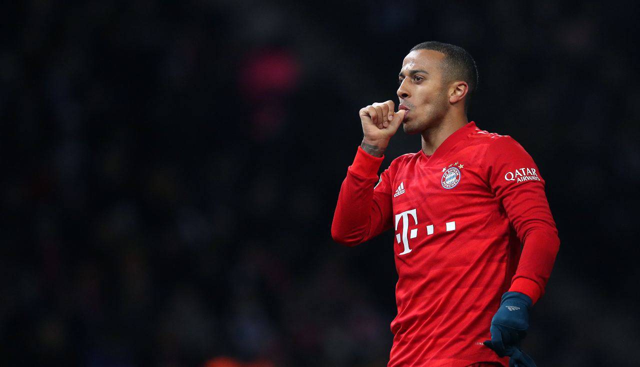 Thiago Alcantara verso Liverpool