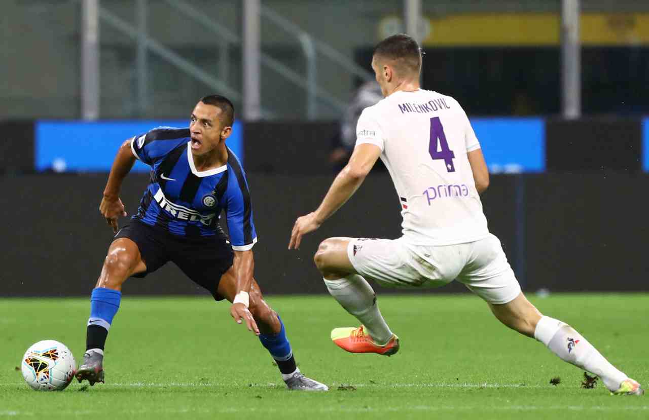 Serie A, un'immagine di Inter-Fiorentina