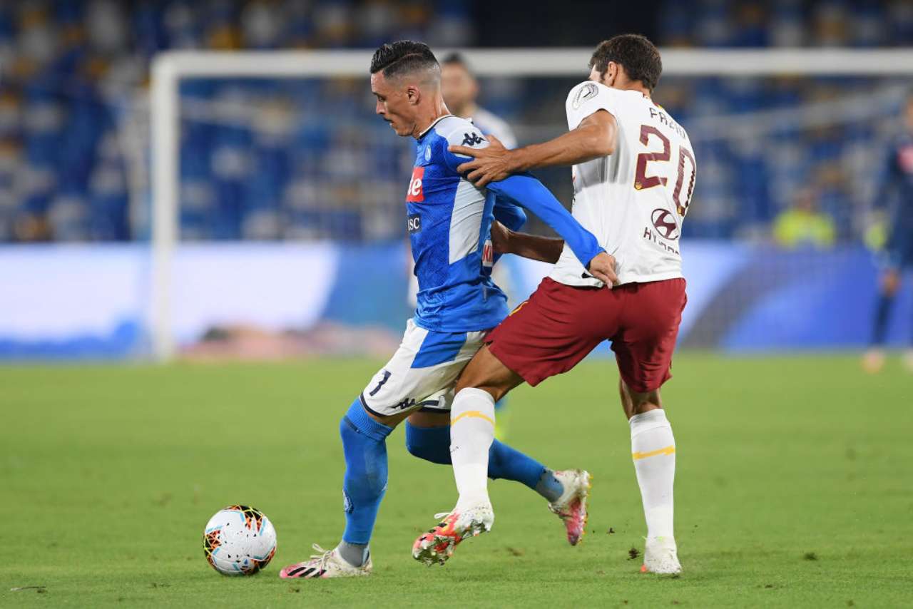 Napoli-Roma, Insigne decisivo con una magia. Mkhitaryan illude i giallorossi (Getty Images)