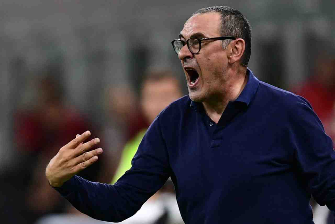 Maurizio Sarri parla in conferenza stampa prima di Juventus-Atalanta