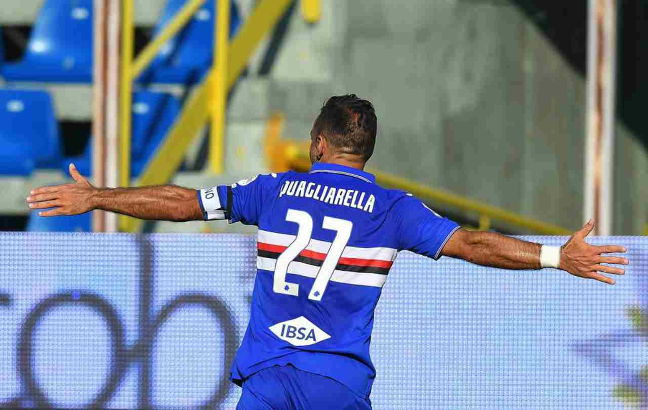 Serie A, Parmma-Sampdoria: protagonista Quagliarella