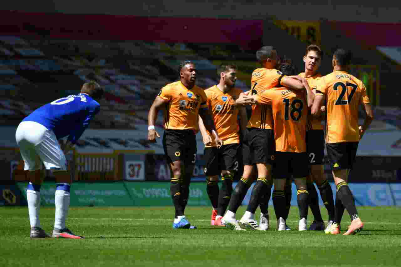 Premier League, l'esultanza del Wolves