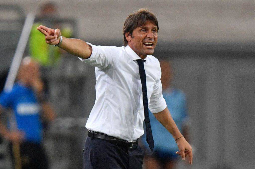 Antonio Conte nel post partita dell'Inter con il Benevento (Getty Images)