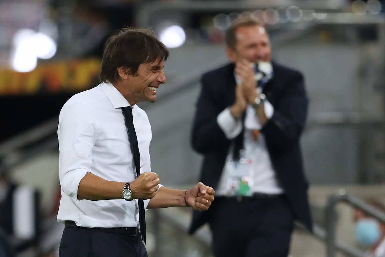 Europa League, Inter, Conte festeggia (Getty Images)