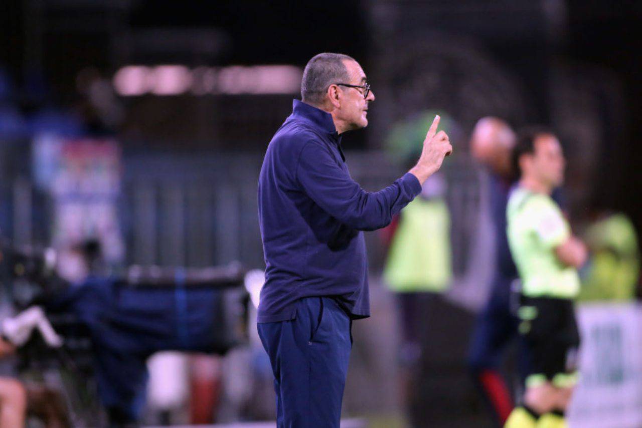 Maurizio Sarri, a breve l'esonero. La dirigenza bianconera ha deciso di sollevarlo dall'incarico (Getty Images)