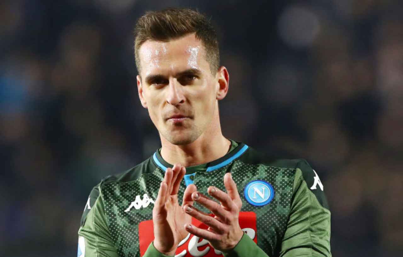 Milik, il Napoli tratta con una società inglese (Getty Images)