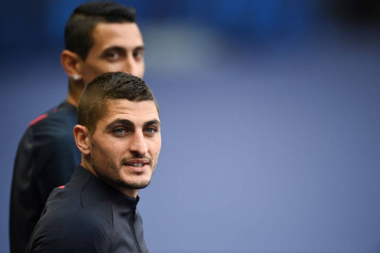 Marco Verratti, il numero sei del Paris Saint Germain si è infortunato ieri in allenamento. A rischio la sua presenza in Champions League il 12 agosto contro l'Atalanta (Getty Images)