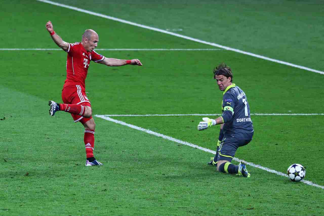 I precedenti trionfi in Champions League: il gol vittoria di Robben nella finale del 2013