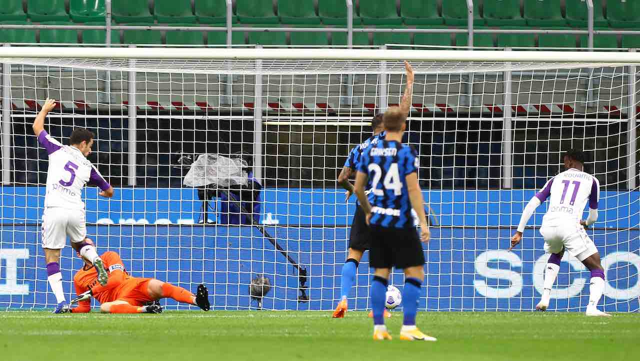 Inter-Fiorentina, VAR decisivo a San Siro (Getty Images)