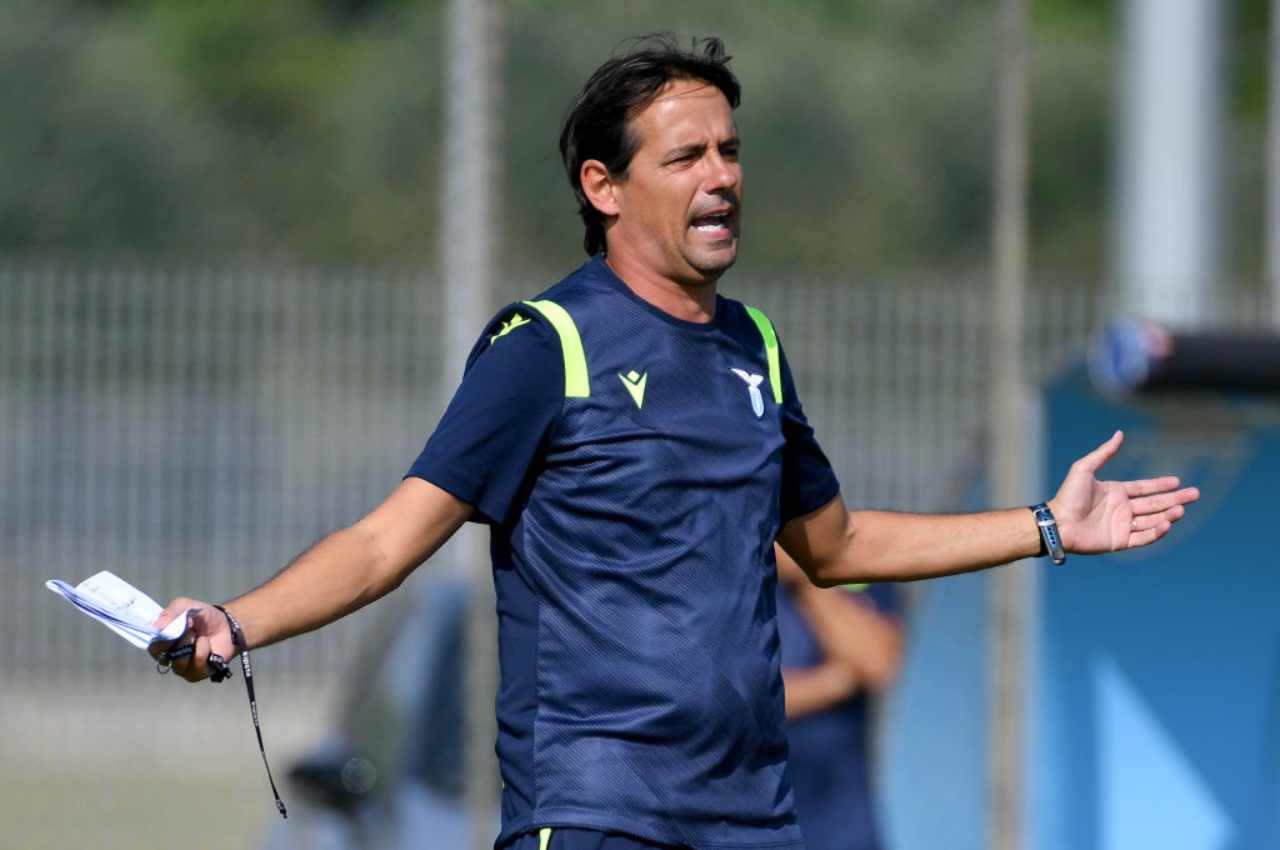Simone Inzaghi in conferenza stampa (Getty Images)