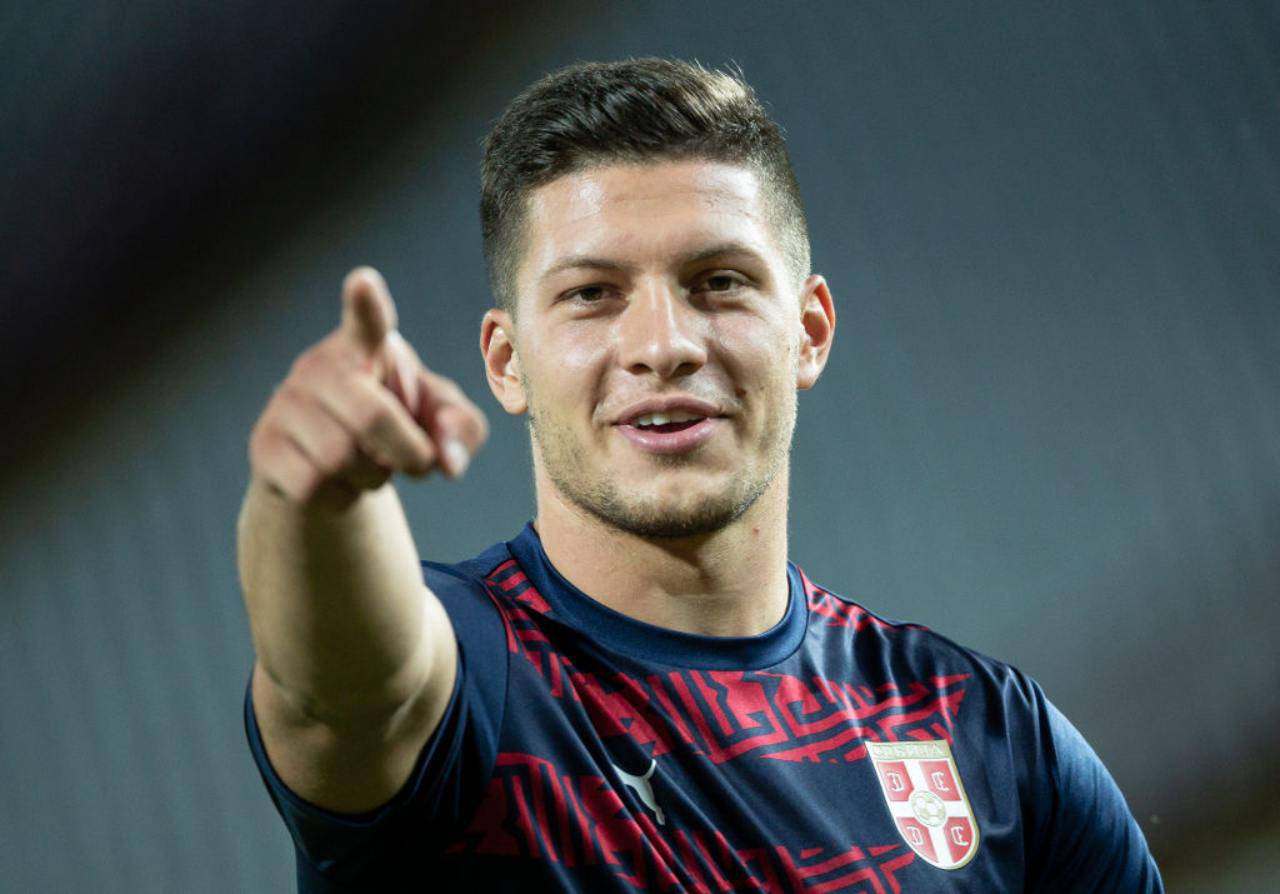 Luka Jovic, possibile contropartita nell'affare Lautaro al Real Madrid (Getty Images)