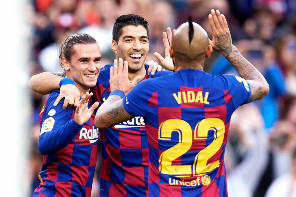 Suarez e Vidal si allenano con il Barcellona: Inter e Juve ancora lontane (Getty Images)