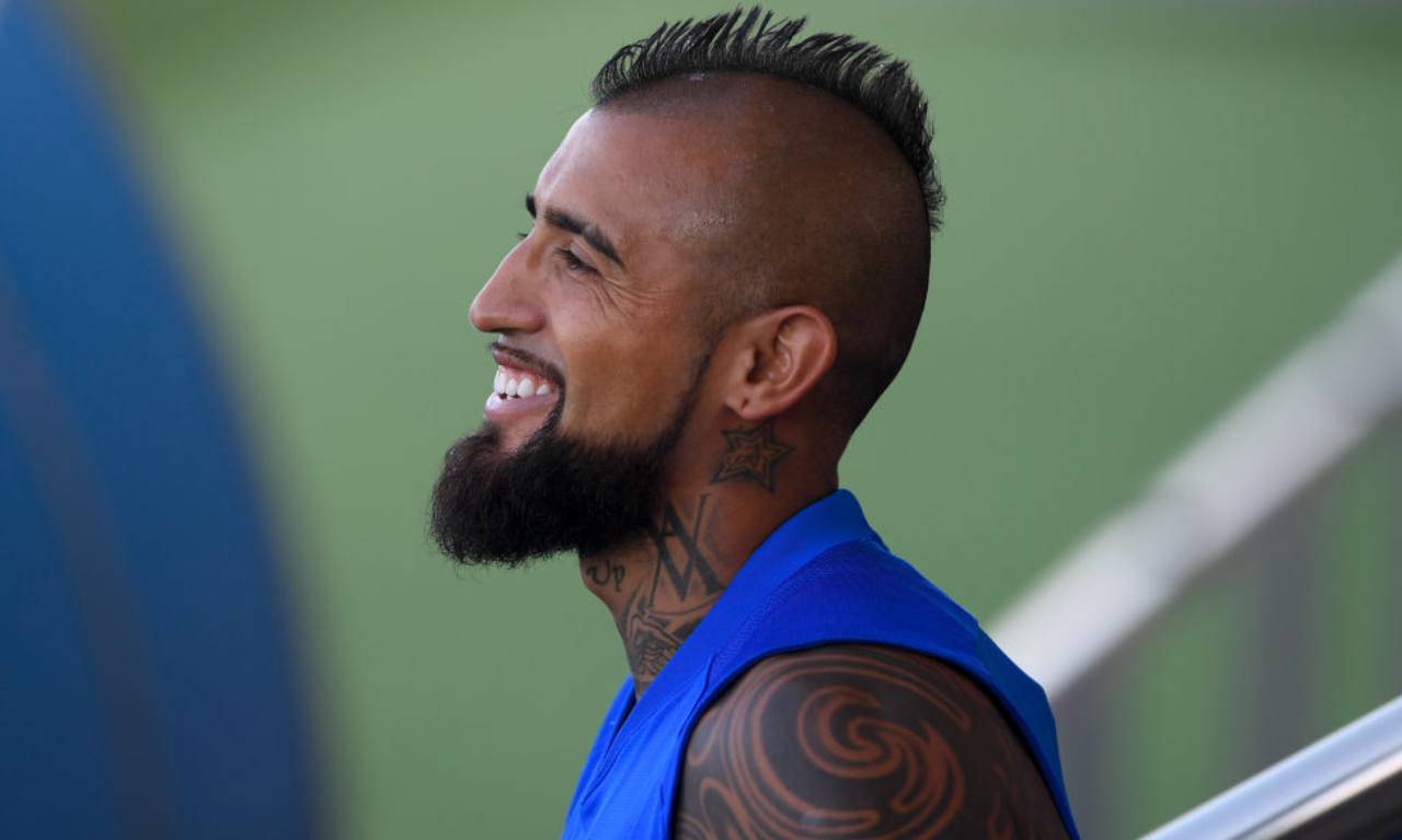 Vidal, post social dopo il gol alla Fiorentina (Getty Images)