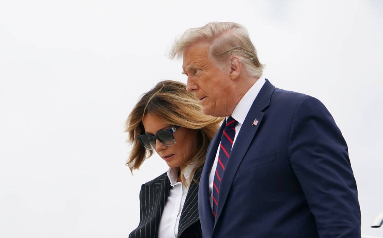 Donald e Melania Trump in quarantena (Getty Images) 