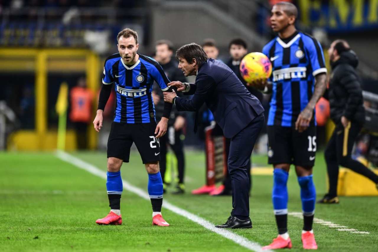 Christian Eriksen ed Antonio Conte (Getty Images)