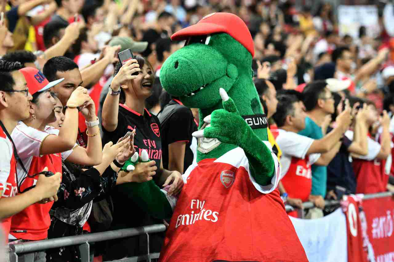 arsenal mascotte licenziata