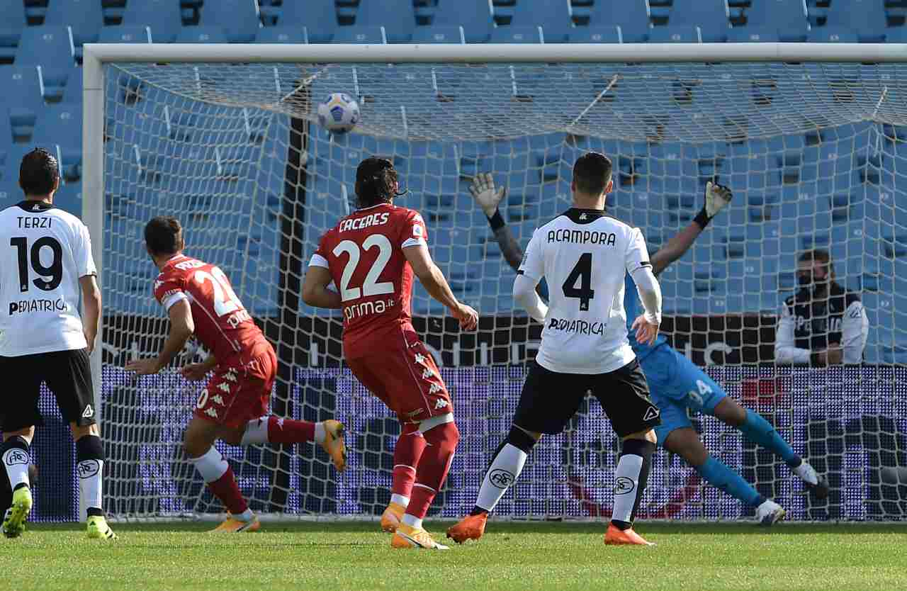 spezia fiorentina sintesi gol 