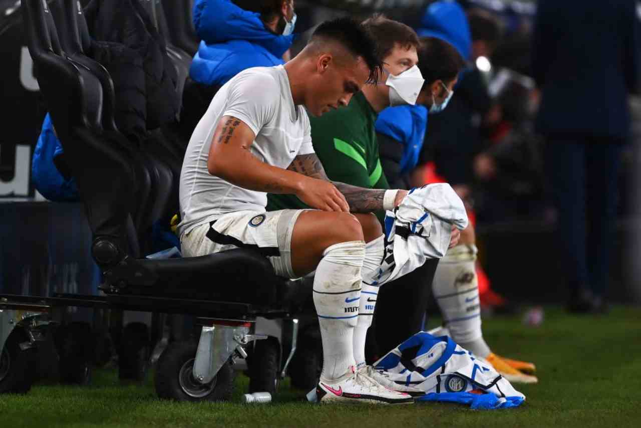 Lautaro Martinez infuriato in panchina (Getty Images) 