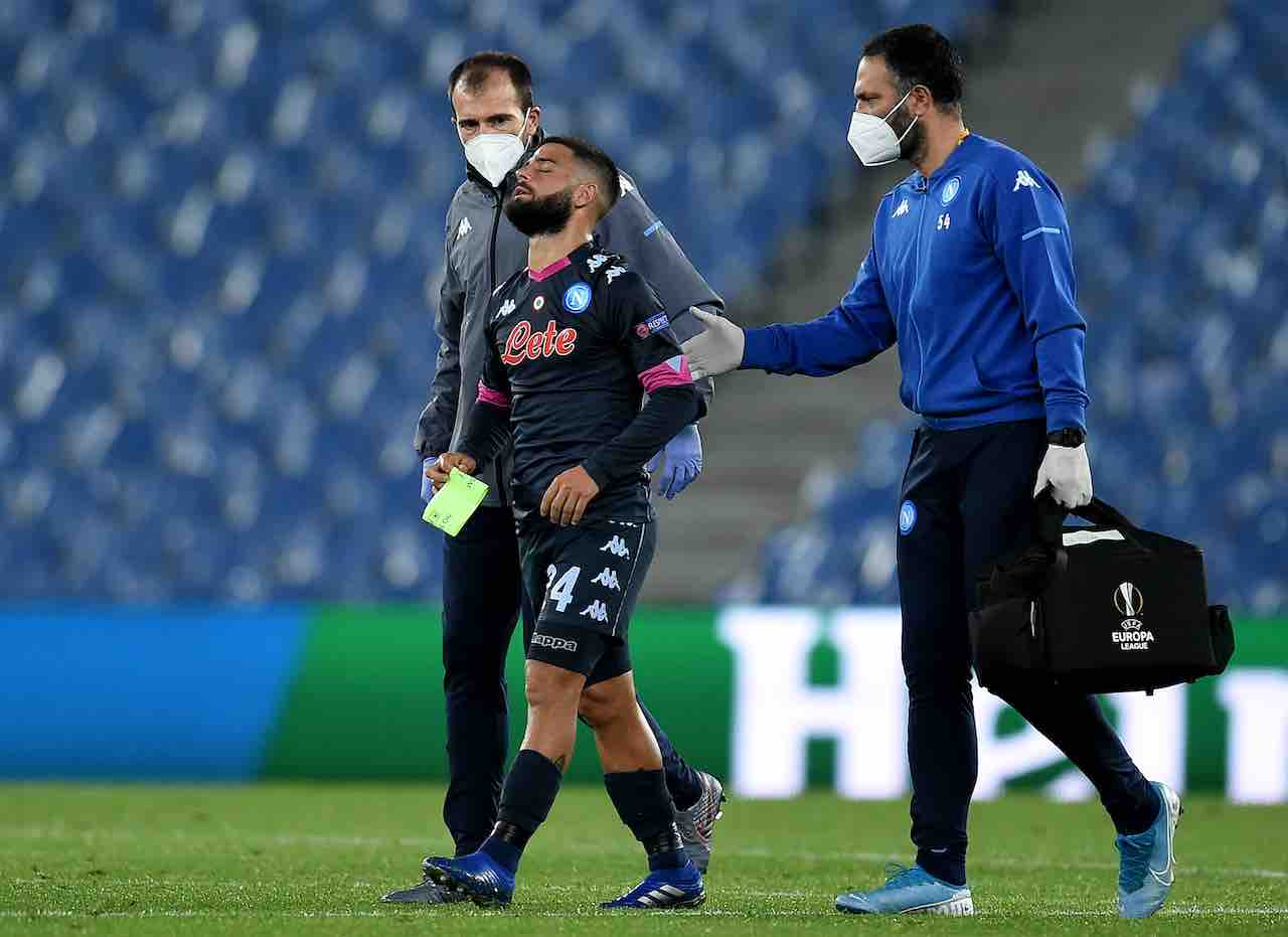 Napoli, infortunio Insigne (Getty Images)