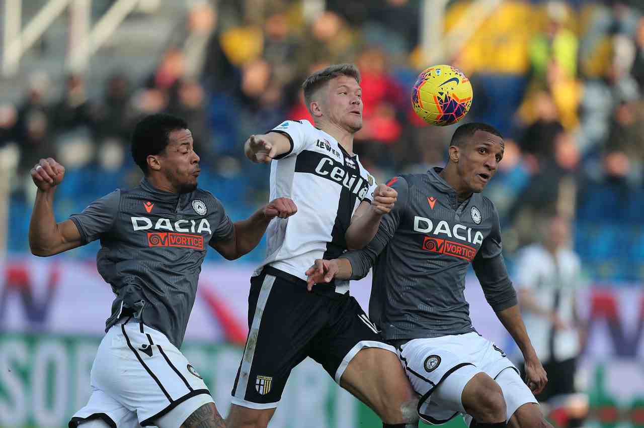 udinese parma si gioca covid