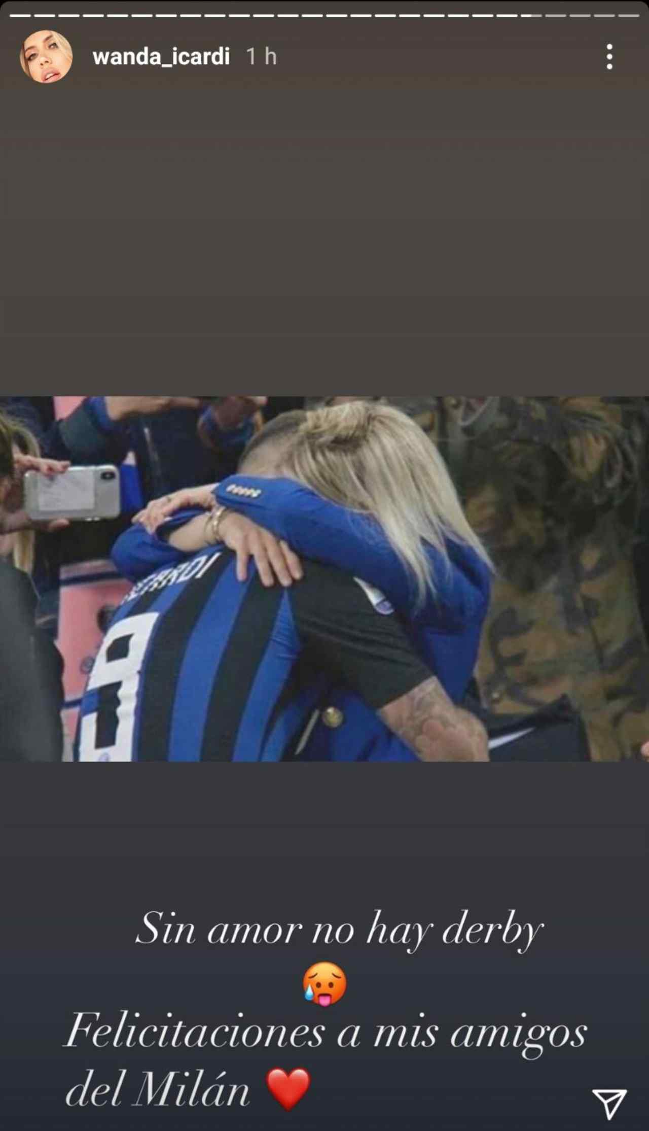 Wanda Nara, il commento ironico sui social (Instagram) 