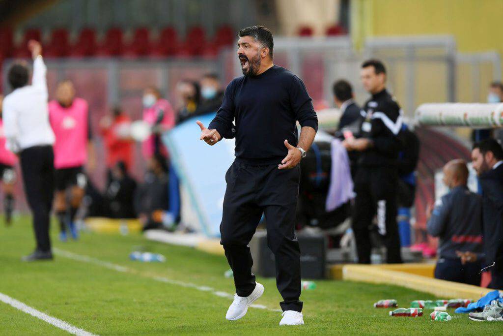 Gattuso fa il punto in casa Napoli prima dell'Europa League (Getty Images)