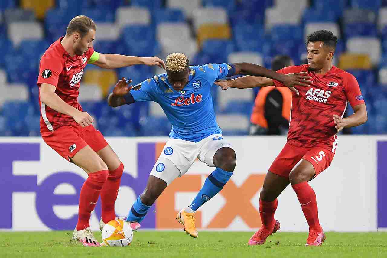 Napoli-AZ Alkmaar, la sintesi della sfida di Europa League