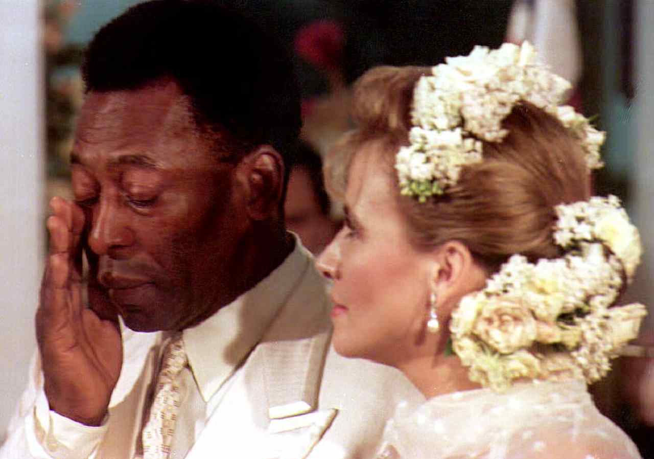 Il secondo matrimonio di Pelé nel 1994