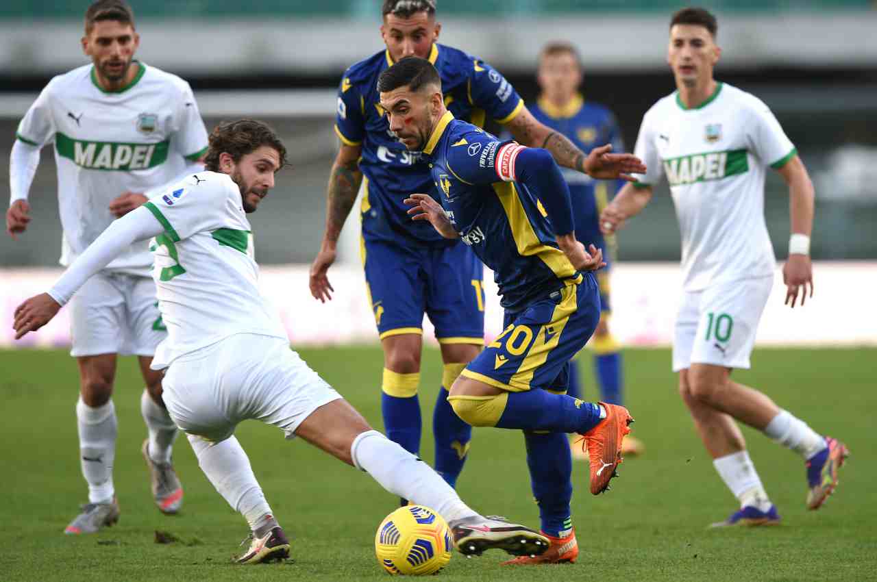 Sassuolo-Verona probabili formazioni e precedenti 