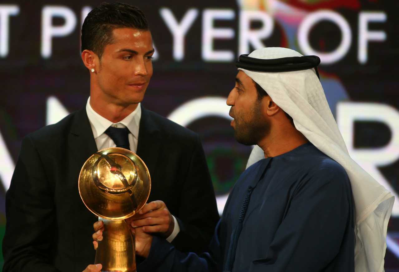 ronaldo globe soccer awards