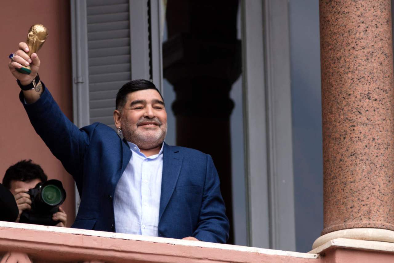 Maradona Ajax Riscaldamento