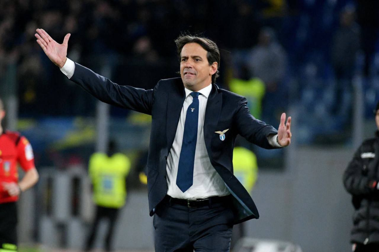 Simone Inzaghi dopo Lazio-Napoli (Getty Images)