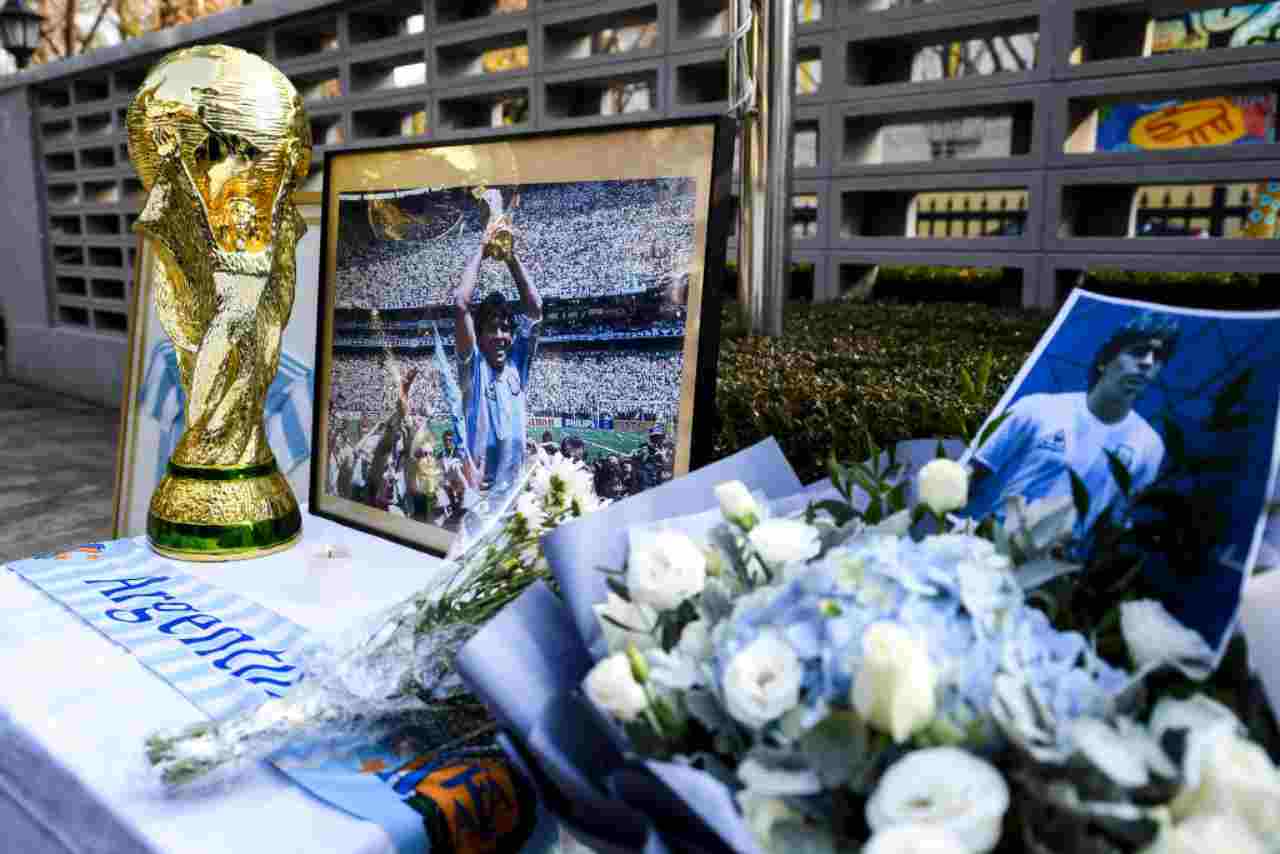 Maradona, la cerimonia per i funerali (Getty Images)