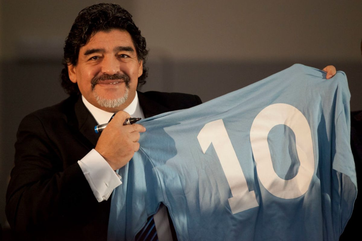 Maradona Ajax Riscaldamento