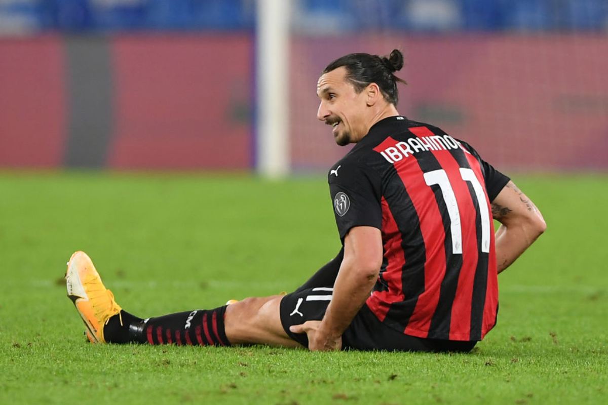 Ibrahimovic Milan Infortunio