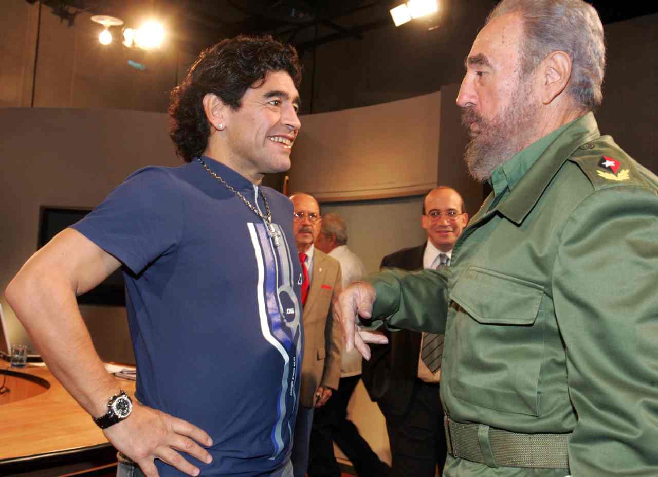 L'amicizia tra Maradona e Fidel Castro