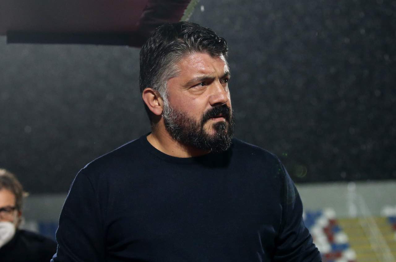 Napoli-Real Sociedad, Gattuso assente nel post partita (Getty Images)