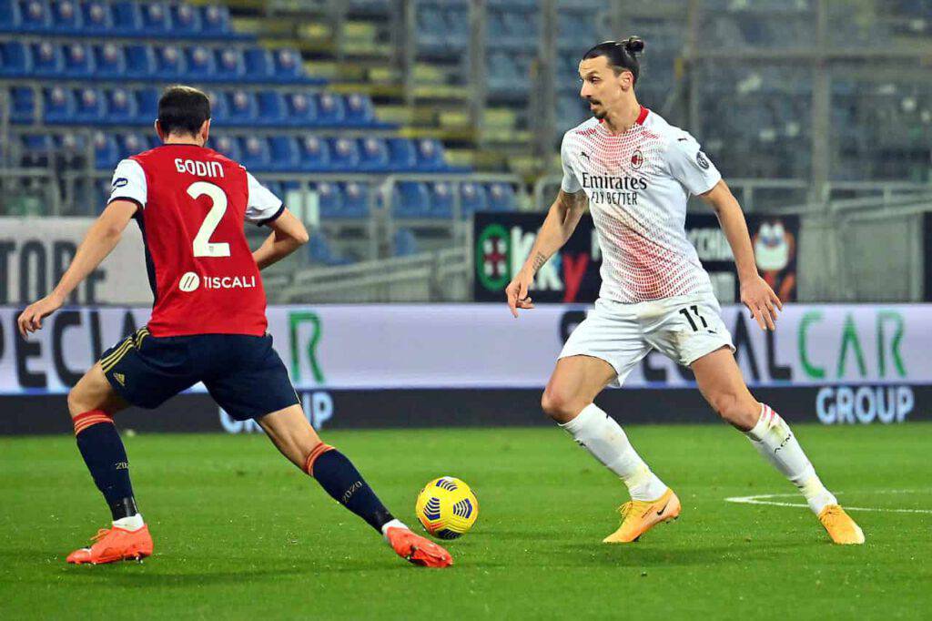 Ibrahimovic determinante in Cagliari-Milan (Getty Images)