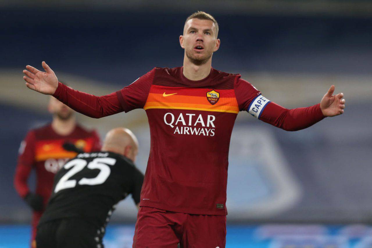 Dzeko addio Roma 