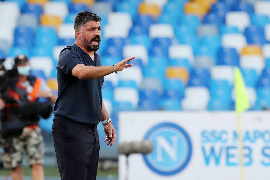 Napoli, il destino di Gattuso in un tweet (Getty Images)