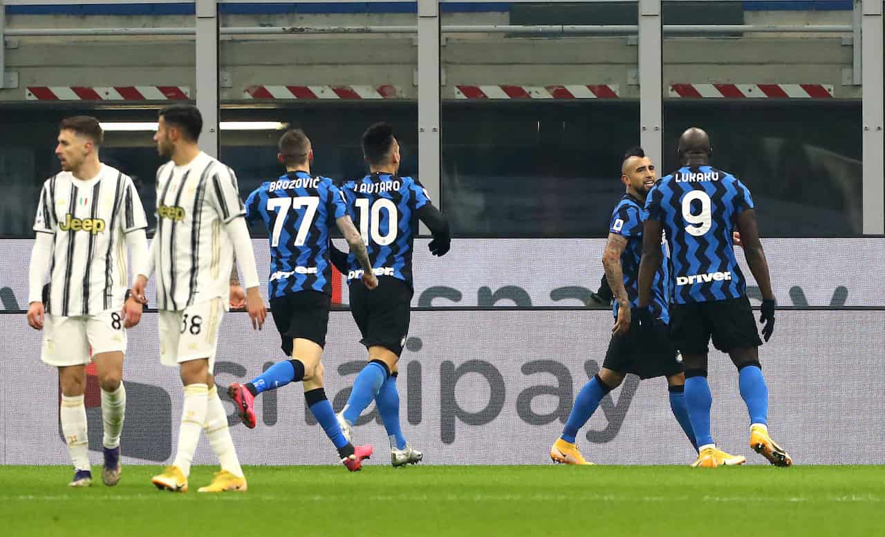 Inter-Juventus, le reazioni al gol di Vidal (Getty Images)