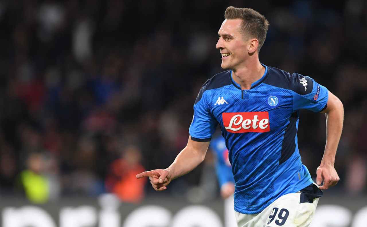 Milik, il Napoli rallenta l'affare col Marsiglia (Getty Images)