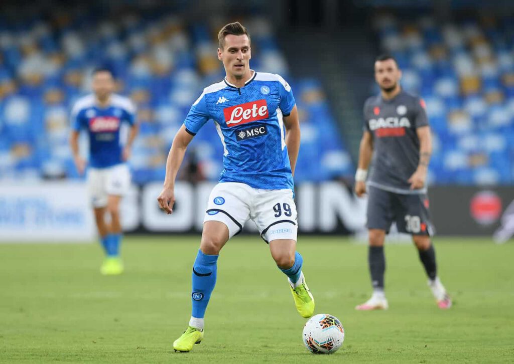 Milik, cessione del Napoli per evitare la mora (Getty Images)