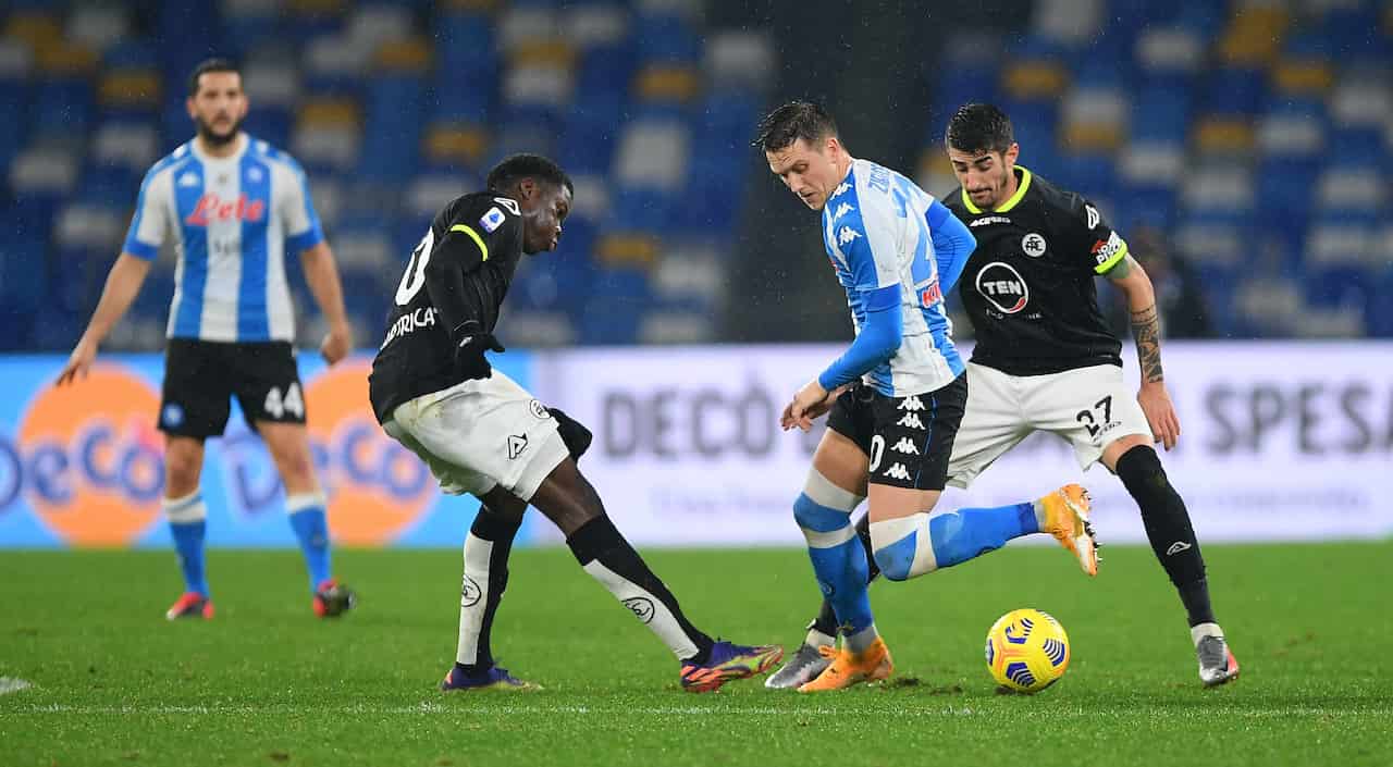 Napoli-Spezia highlights della sfida (Getty Images)